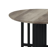 Zudora - End Table - Black / Oak - Furniture Home Direct