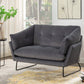 Karla - Contemporary Loveseat - Furniture Home Direct