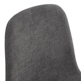 Dining Set Glass Table with Dark Gray Chairs Charcoal - Furniture Home Direct