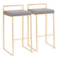 Fuji - Contemporary / Glam & Quality Construction Barstool - Furniture Home Direct