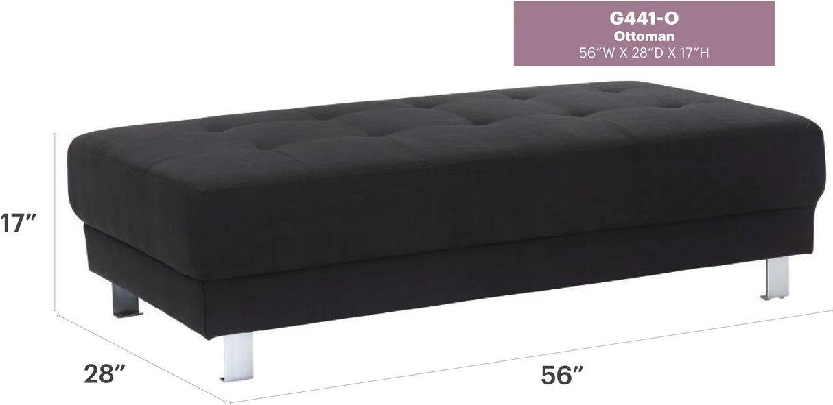 Contemporary Ottoman For Living Rooms - Furniture Home Direct