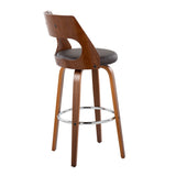 Cecina - Mid-Century Modern Barstool With Swivel (Set of 2) - Furniture Home Direct