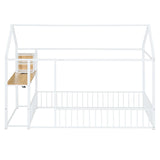 House Frame With Desk, Shelves, Power Outlets And USB Ports - Furniture Home Direct