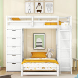 Bunk Bed With LED Light And USB Ports - Furniture Home Direct