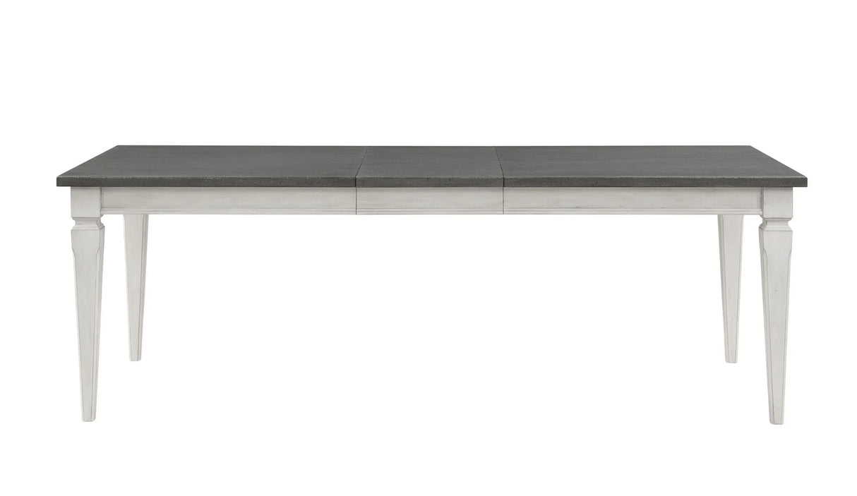 Katia - Dining Table With Leaf - Gray / White - Furniture Home Direct