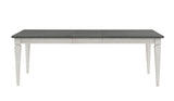 Katia - Dining Table With Leaf - Gray / White - Furniture Home Direct