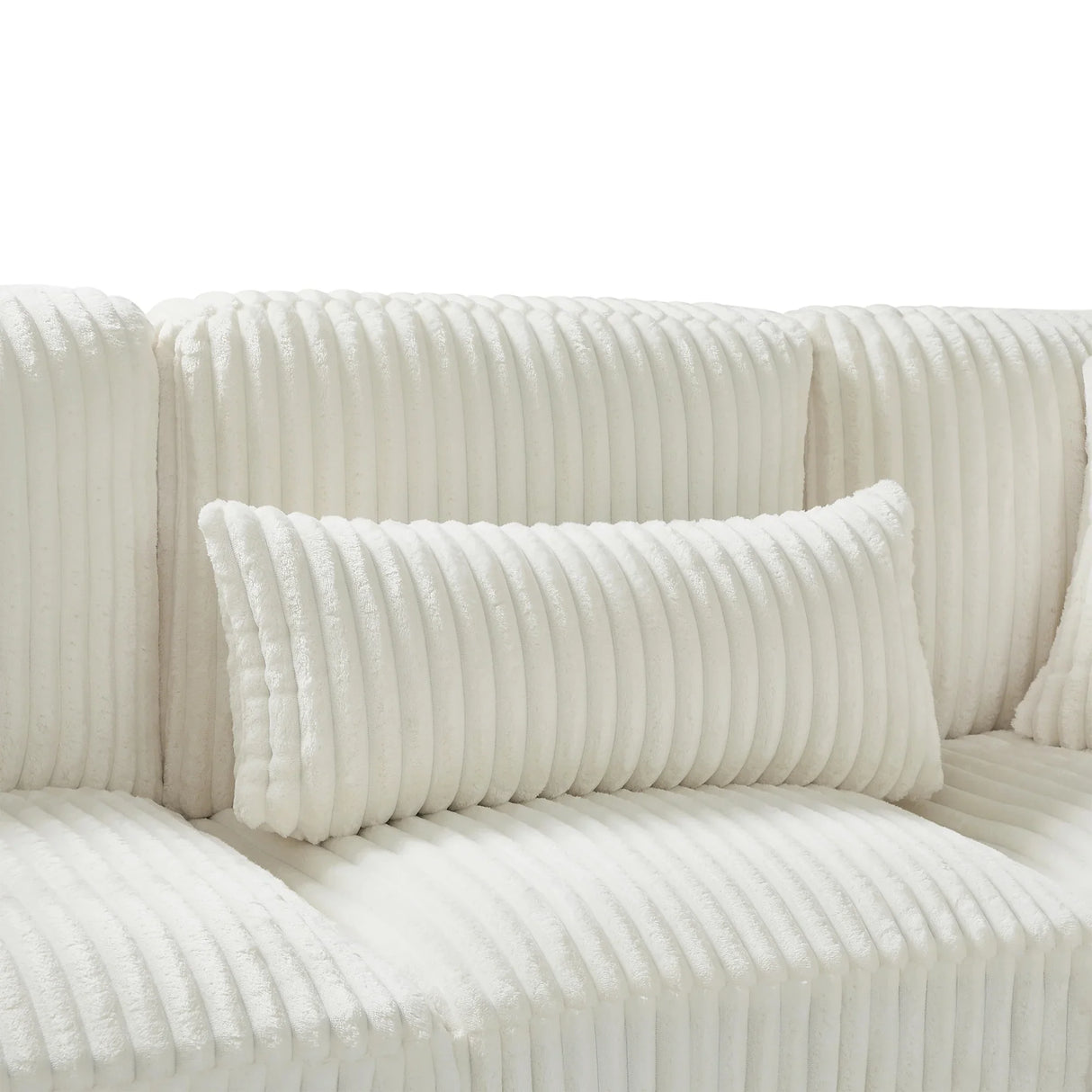 Sectional Sofa U Shaped Oversized With Chaise Beige - Furniture Home Direct