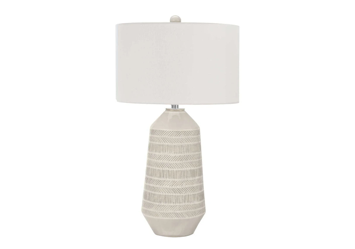 Contemporary Lighting, Table Lamp, Ceramic - Cream - Furniture Home Direct