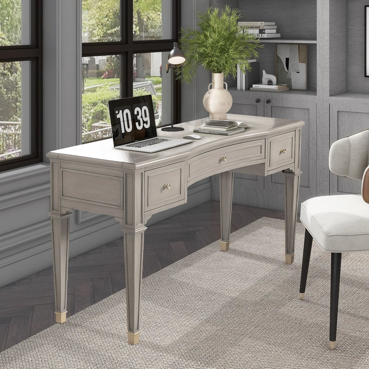 Dauphin - 3 Drawer Executive Desk - Furniture Home Direct