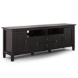 Warm Shaker - TV Media Stand - Hickory Brown - Furniture Home Direct
