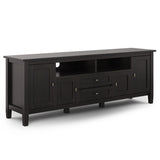 Warm Shaker - TV Media Stand - Hickory Brown - Furniture Home Direct