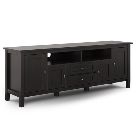 Warm Shaker - TV Media Stand - Hickory Brown - Furniture Home Direct