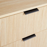 Mid-Century 3 Drawer Chest With Reeded Drawer Fronts - Furniture Home Direct