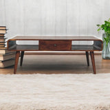 Avora - 2 Drawer Coffee Table - Brown - Furniture Home Direct