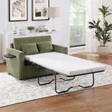 Sleeper Sofa With Foldable Mattress, USB Ports, Side Table & Storage Pocket - Furniture Home Direct