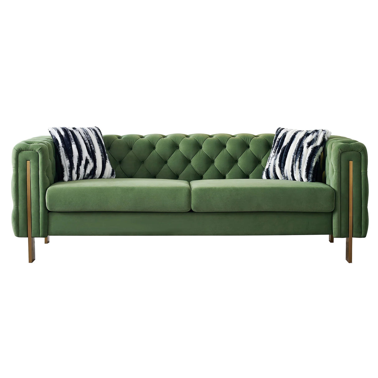 Chesterfield Modern Tufted Velvet Sofa - Mint Green - Furniture Home Direct