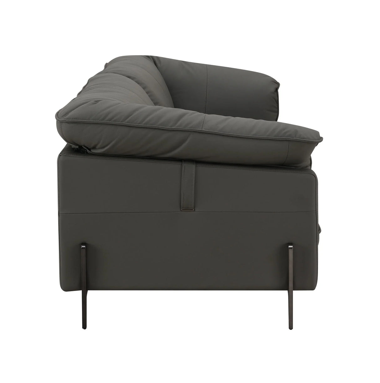 Tadi - Top Grain Leather Sofa - Black - Furniture Home Direct
