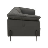 Tadi - Top Grain Leather Sofa - Black - Furniture Home Direct