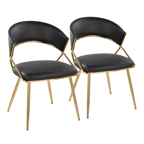Jie - Glam Dining Chair (Set of 2) - Furniture Home Direct