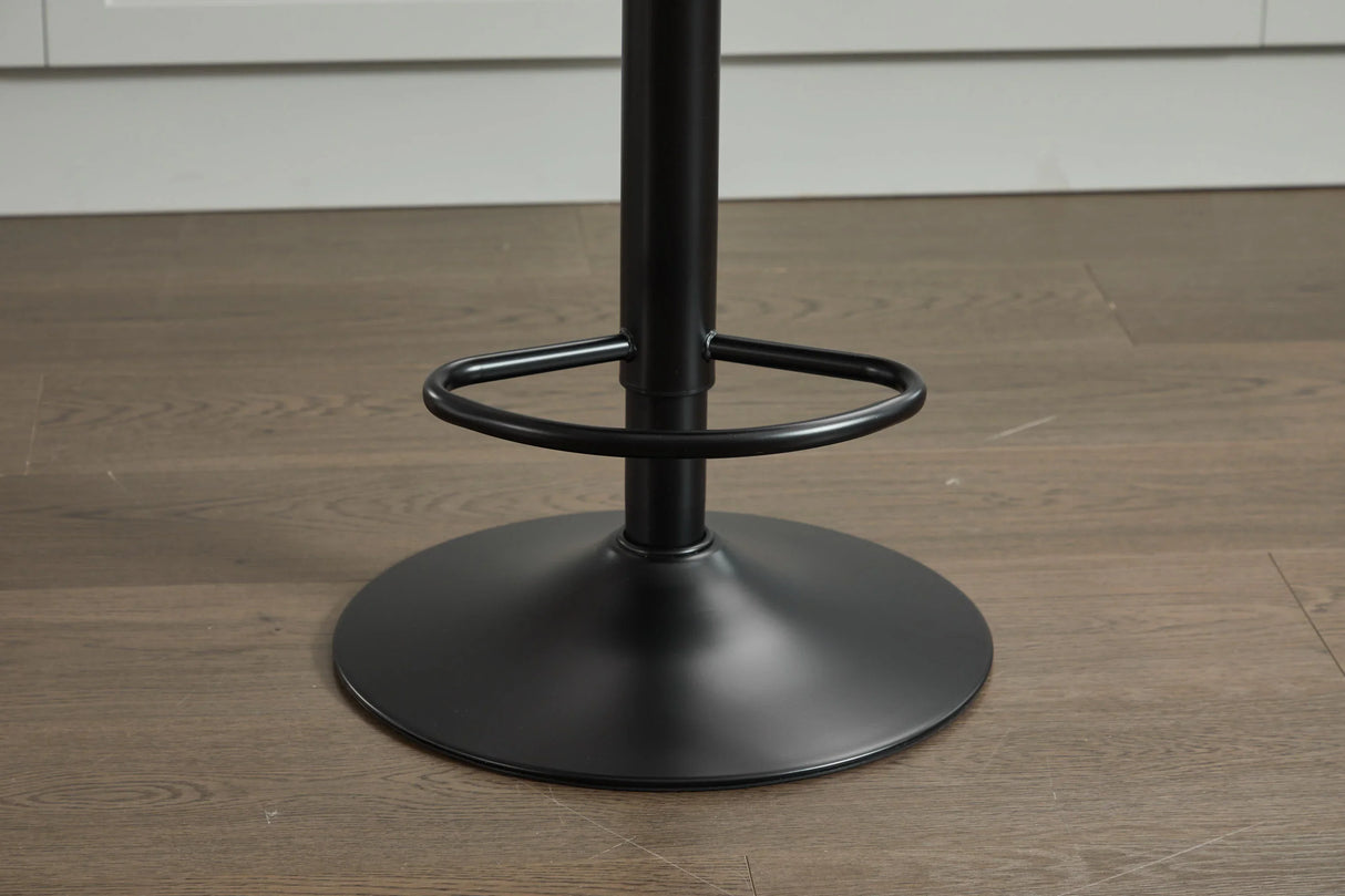 Counter Height Stools Rattan With Cushioned Seat Black - Furniture Home Direct