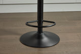 Counter Height Stools Rattan With Cushioned Seat Black - Furniture Home Direct