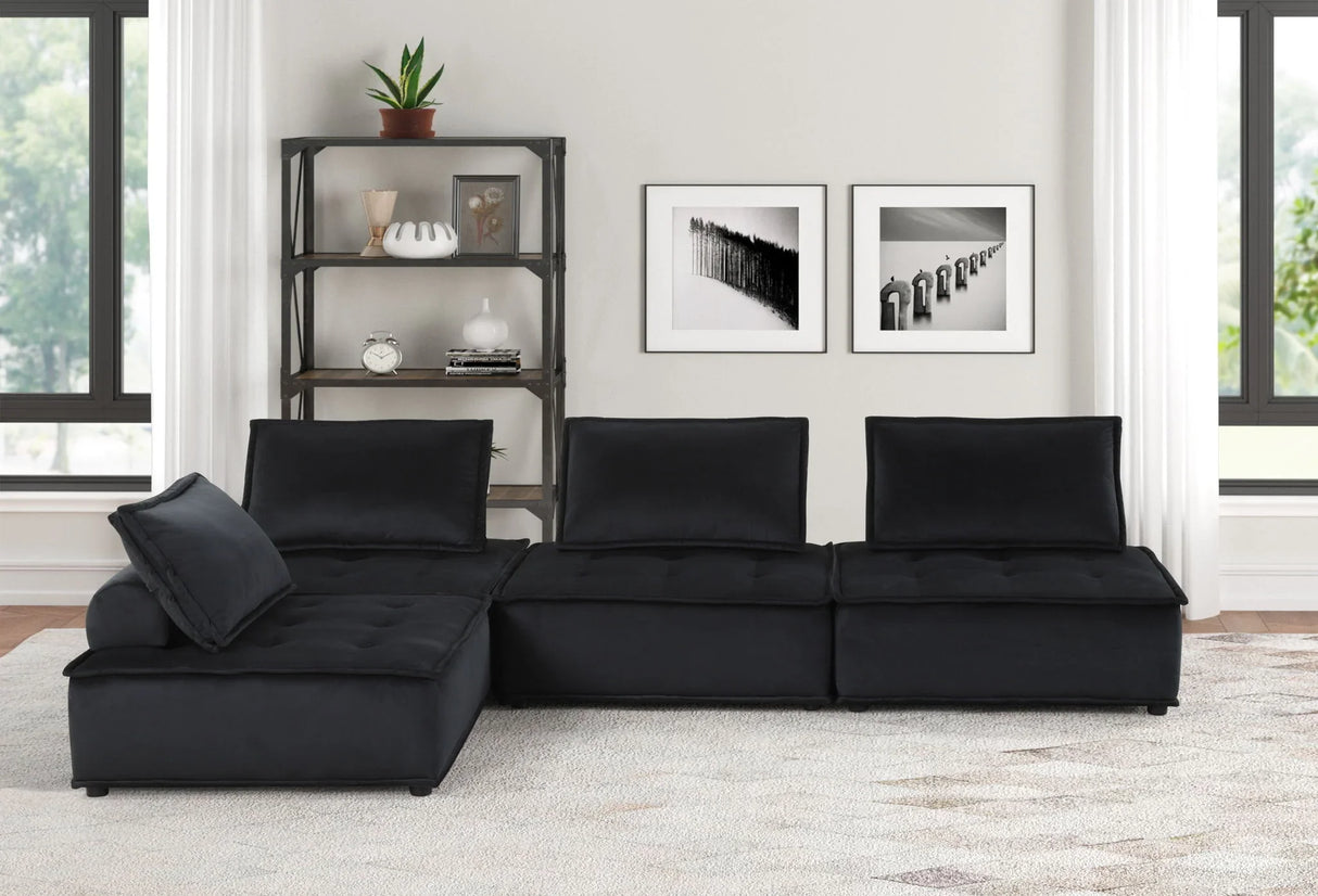 Anna - Stylish Sectional Sofa Ottoman - Furniture Home Direct
