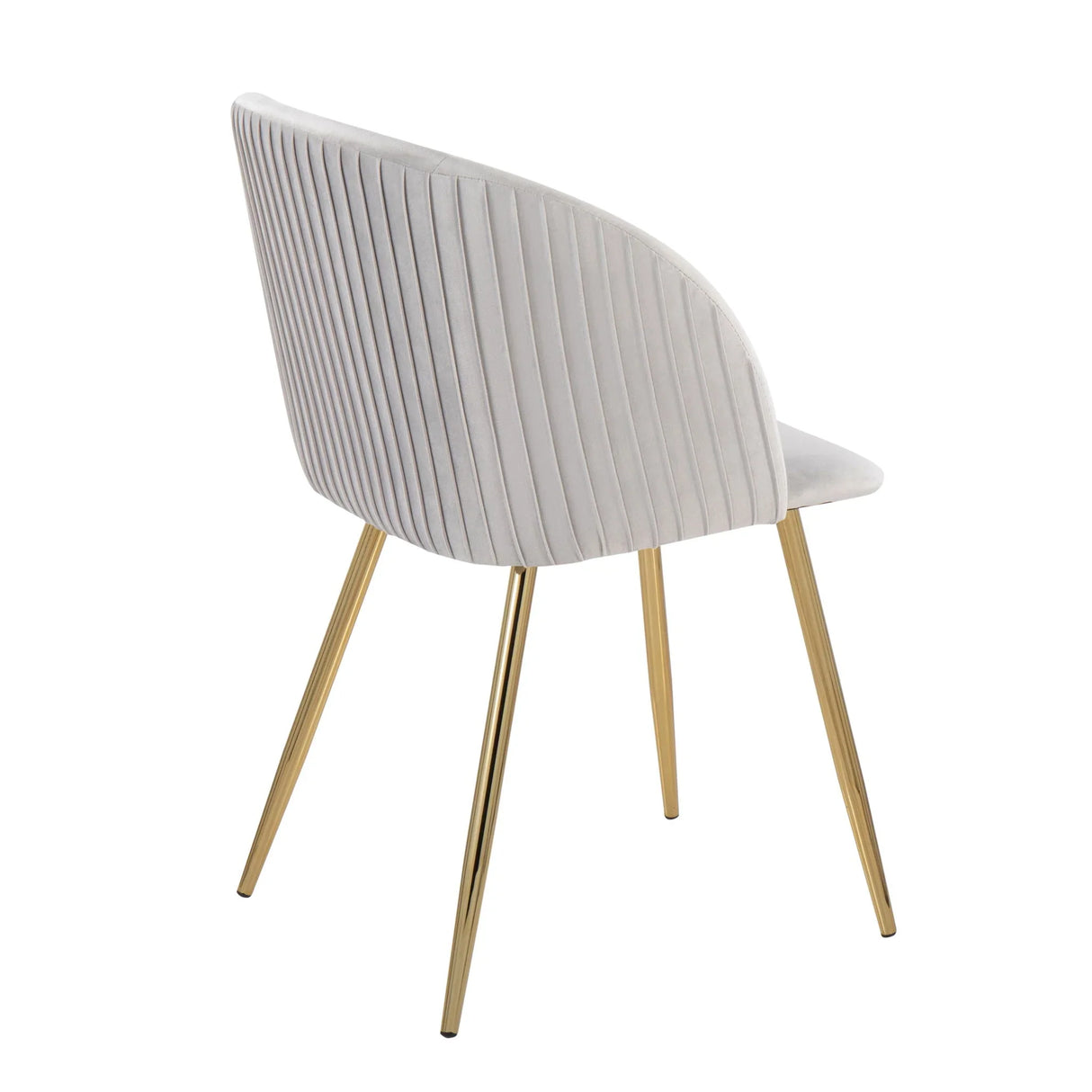 Fran - Pleated Waves Contemporary Chair (Set of 2) - Furniture Home Direct