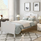 Platform Bed With Slat Support And Headboard And Footboard - Furniture Home Direct