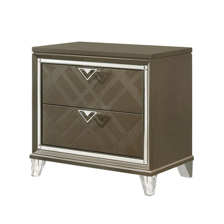 Skylar - Nightstand - Champagne - Furniture Home Direct