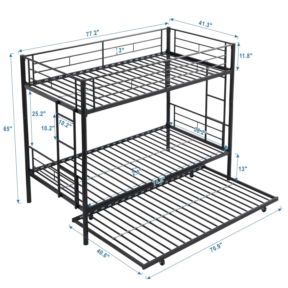Bunk Bed With Trundle - Furniture Home Direct