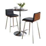 Mason - 3 Piece Swivel Mid Century Modern Counter Height Dining Set With Adjustable Table - Furniture Home Direct