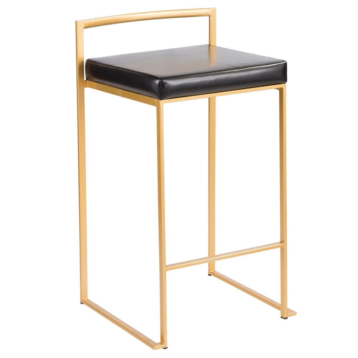 Fuji - Contemporary / Glam Design Counter Stool (Set of 2) - Furniture Home Direct