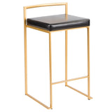 Fuji - Contemporary / Glam Design Counter Stool (Set of 2) - Furniture Home Direct