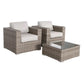 2 Person Seating Set With Cushions - Furniture Home Direct