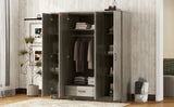 4 Door Wardrobe With 1 Drawer - Furniture Home Direct