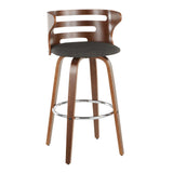 Cosini - Mid Century Modern Fixed Height Barstool With Swivel (Set of 2) - Furniture Home Direct