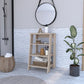Ladder Bookcase Modern Four-Tier Wood Shelving Light Gray - Furniture Home Direct