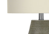 Lighting, Table Lamp, Resin, Contemporary - Gray - Furniture Home Direct