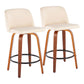 Toriano - Mid Century Modern, Counter Stool (Set of 2) - Furniture Home Direct