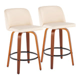 Toriano - Mid Century Modern, Counter Stool (Set of 2) - Furniture Home Direct