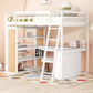 Loft Bed With Ladder, Shelves, And Desk - Furniture Home Direct