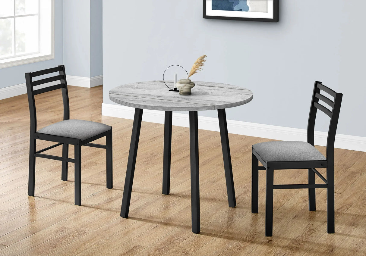 3 Pieces Dining Table Set, Small, Drop Leaf, Contemporary & Modern - Furniture Home Direct