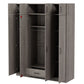 Contemporary 4 Door Wardrobe With 1 Drawer And Top Cabinet - Furniture Home Direct
