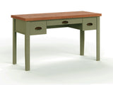Vineyard - Writing Desk - Sage Green And Fruitwood - Furniture Home Direct