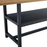Dining Set With 8 Upholstered Chairs And Wood Table Gray - Furniture Home Direct