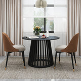 Modern Round Coffee Table With Grille Moldin - Furniture Home Direct