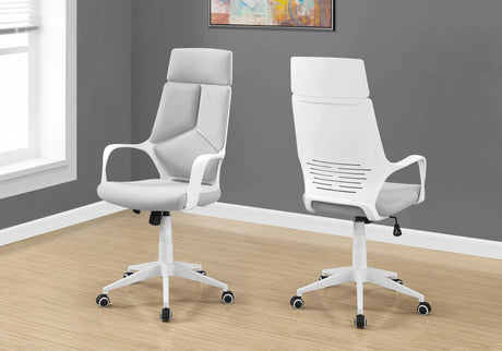 Office Swivel Chair, Adjustable Height, Ergonomic, Armrests, Contemporary & Modern - Furniture Home Direct