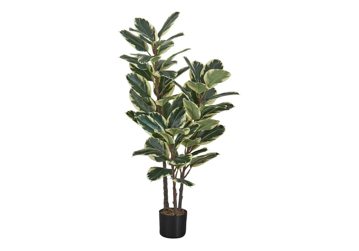 47" Tall, Artificial Plant, Oak Tree, Indoor, Faux, Fake, Floor, Greenery, Potted, Real Touch, Decorative - Green / Black - Furniture Home Direct