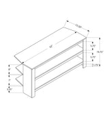 TV Stand, Console, Media Entertainment Center, 3 Storage Shelves - Furniture Home Direct