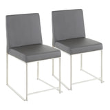 Fuji - Contemporary Modern Elegance High Back Dining Chair (Set of 2) - Furniture Home Direct